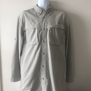 LL Bean Mens Fishing Shirt SizeTall L